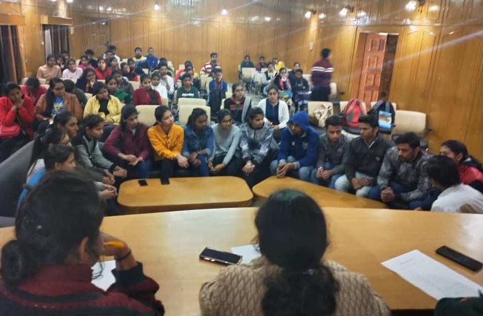 Group discussion and Mock interview organised by Career Guidance Cell.