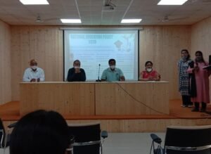 आंतरिक गुणवत्ता मूल्याकंन प्रभाग (आई.क्यू.ए.सी.) के द्वारा ‘नयी शिक्षा नीति 2020’ पर एक व्याख्यान का आयोजन