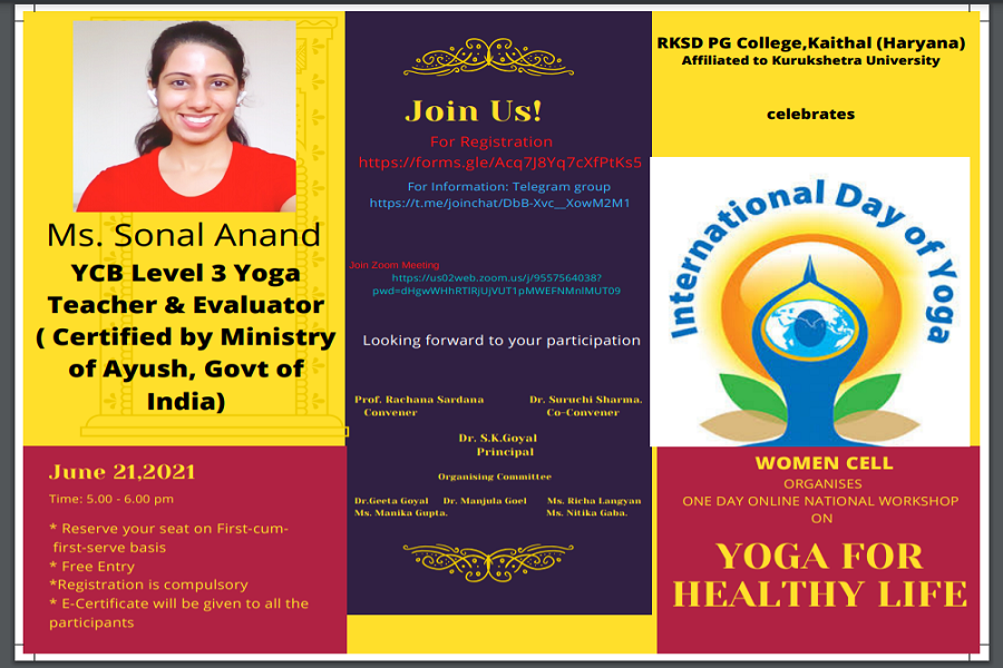 International Yoga Day Celebration by Women Cell