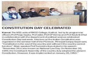 Constitution Day Celebrated