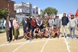 कॉलेज की वार्षिक खेल-कूद प्रतियोगिता का शुभारम्भ