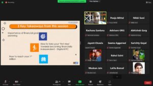 वाणिज्य विभाग  द्वारा एडवाइजर्स ऑर्गेनाइजेशन के तत्वाधान में सेबी द्वारा निर्धारित “युवाओं के लिए वित्तीय साक्षरता”  विषय पर एक वेबीनार का आयोजन