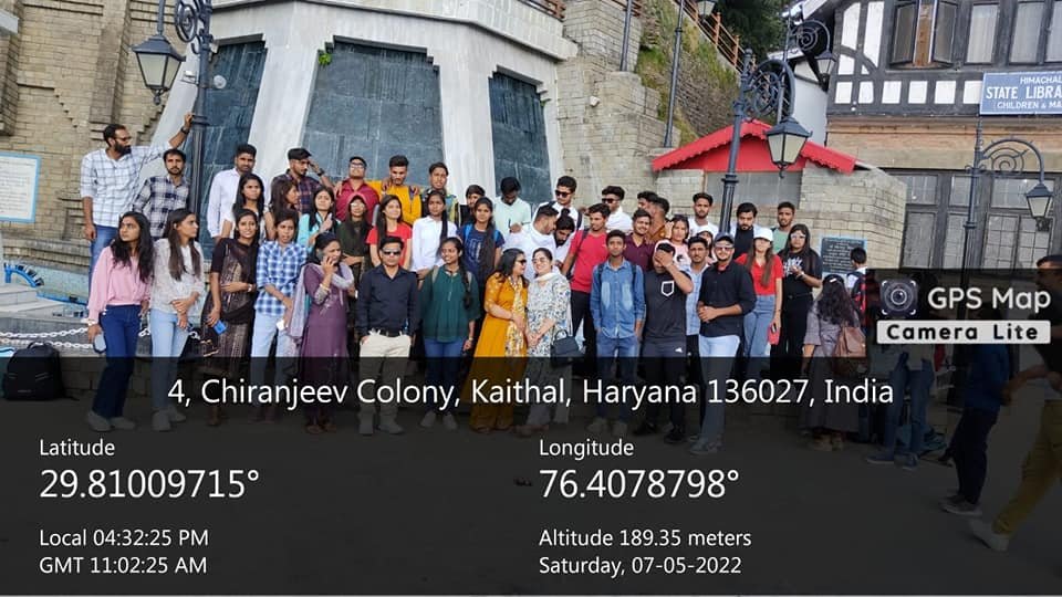 कला संकाय के विद्यार्थियों को शिमला (हिमाचल प्रदेश) में एक दिवसीय शैक्षणिक भ्रमण