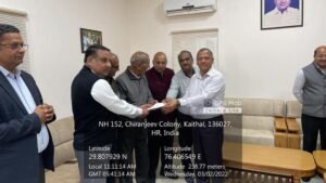 पुरातन छात्र सुशील बंसल द्वारा प्रतिभावान विद्यार्थीयों के लिए 05 लाख वार्षिक की छात्रवृति की घोषणा