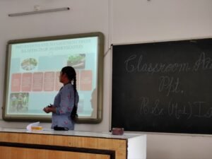 Classroom Seminar for B.Sc. I Medical students.