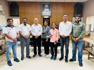 Girls of R.K.S.D College won medal in new discipline of sports ‘Thang Ta’