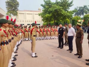 Commanding Officer of 10th Haryana Battalion Kurukshetra of NCC, Colonel A S Kahlon visited in College