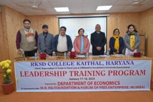 अर्थशास्त्र विभाग द्वारा आज दो दिवसीय नेतृत्व प्रशिक्षण कार्यक्रम का उद्घाटन