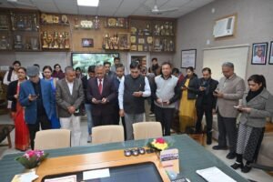 Ek Minute Ek Sath Gita recitation programme organized in R.K.S.D College, Kaithal