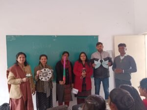 Workshop over “Best Out of Waste Paper” has been organised in College by Fine Art Committee