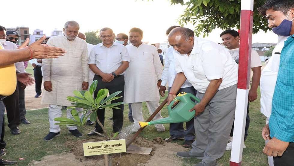 Plantation campaign on the occasion of International Olympic Sports Day (24th June 2021