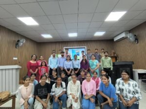 भू-भौतिकी में करियर के अवसर” विषय पर एक विस्तार व्याख्यान का आयोजन